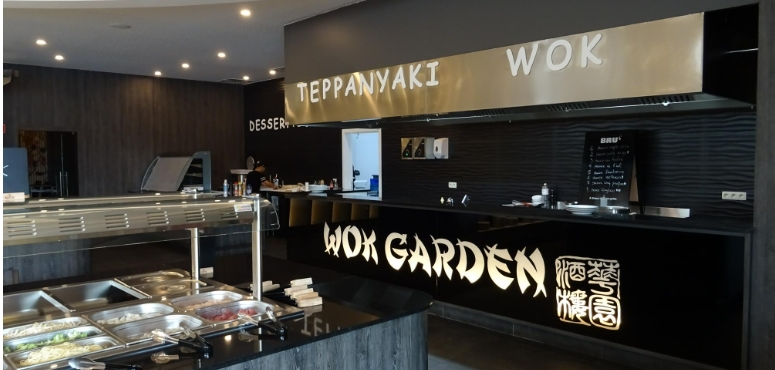 Bar teppanyaki wok